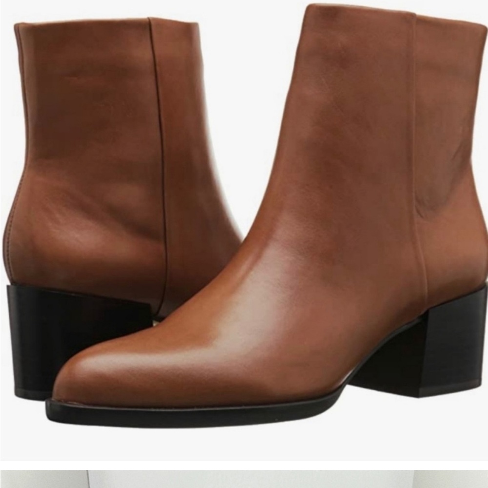 Sam Edelman Joey Leather Boots Brown 7
